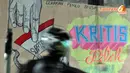 Sebuah mural bertema Gerakan Pemilu Bersih terlukis indah di kawasan Senayan dan Jalan Arteri Pondok Indah, Jakarta (Liputan6.com/Johan Tallo)