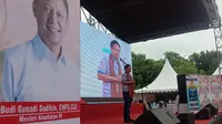 Menkes, Budi Gunadi Sadikin, Berbicara Mengenai Gagal Ginjal Anak di Kota Serang, Banten. (Kamis, 20/10/2022). (Yandhi Deslatama/Liputan6.com).