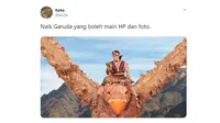 Meme Larangan Foto Garuda (Sumber: Twitter/ko2w)