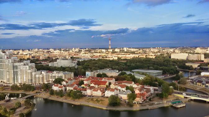 Panorama Minsk, Belarus, tuan rumah 2nd European Games (wikimedia creative commons)