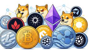 Aset kripto Bitcoin, Altcoin, hingga Meme Coin. (Ilustrasi By AI)