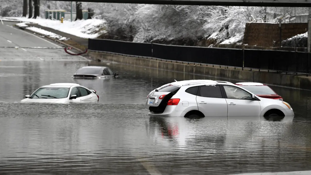 Banjir di Louisville, Kentucky, AS. (AP)