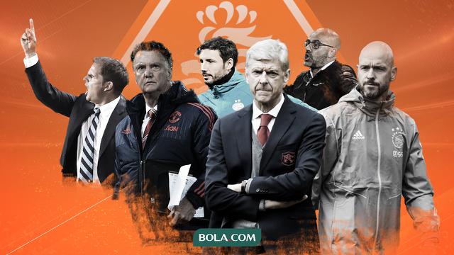 Peter Bosz, Erik ten Hag, Mark van Bommel, Frank de Boer, Arsene Wenger, Louis van Gaal