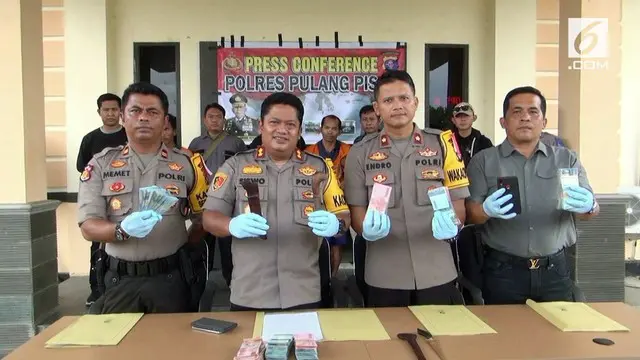 Sebuah rekayasa kasus perampokan dibongkar kepolisian Pulang Pisau, Kalimantan Tengah.