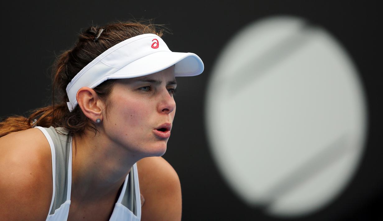 Julia Goerges adalah petenis Jerman yang sudah memenangi 5 gelar WTA. (AFP/Michael Bradley)