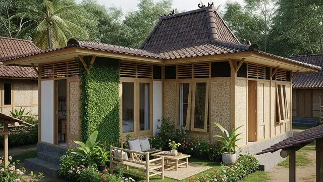Desain Rumah 5x7 Meter di Desa agar Terlihat Luas (Image by Gemini AI)