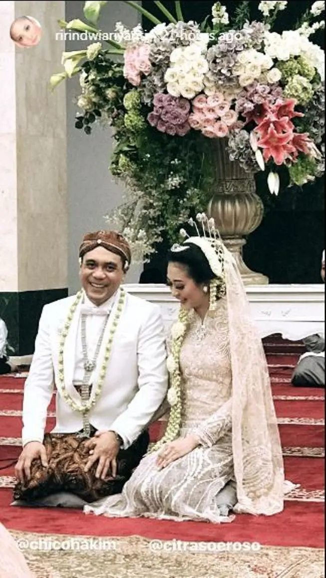 Mantan kekasih Yuni Shara, Chico Hakim resmi persunting kekasihnya, Citra Pranindita Soeroso (Foto: Instagram)