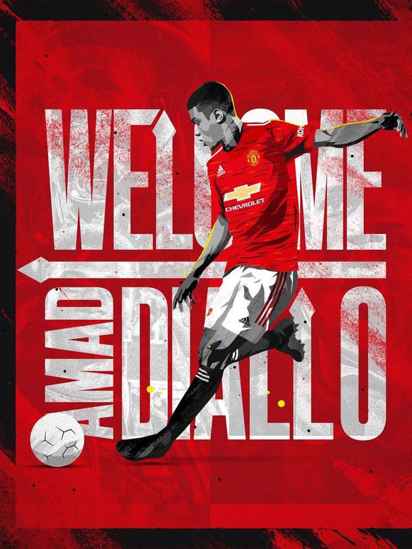 Manchester United atau MU resmi menuntaskan transfer Amad Diallo dari Atalanta. (foto: Instagram @manchesterunited)