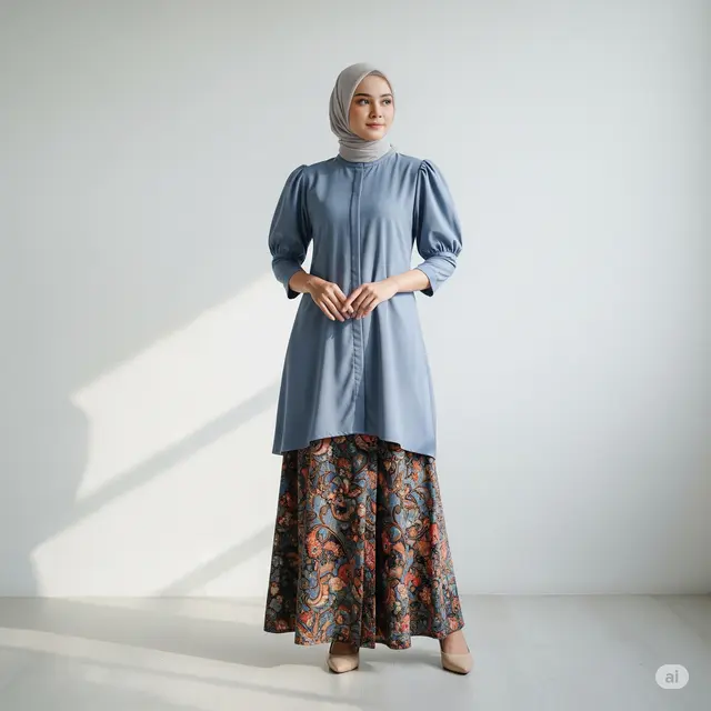 14 Model Gamis Batik Untuk Pesta Pernikahan Terbaru 2025, Elegan dan Menawan!