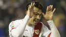 Pemain Rayo Vallecano, Miku mencetak satu gol untuk kemenangan tinya atas Las Palmas pada lanjutan La Liga Spanyol pekan ke-23. (AFP/Curto De La Torre)