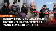 Korea Utara meresmikan kompleks apartemen baru di Pyongyang untuk keluarga tentara yang tewas saat bertempur bersama Rusia di Ukraina.