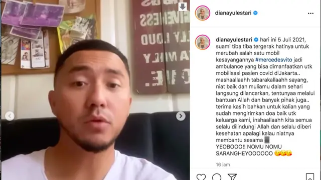 Mulia, Ananda Omesh Ubah Mobil Kesayangannya Jadi Ambulans untuk Pasien Covid-19