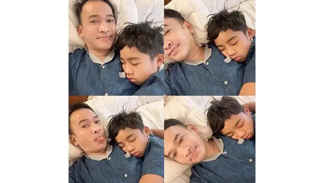 6 Potret Betrand Peto dan Ruben Onsu Pakai Baju Couple, Makin Mirip