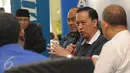 Menteri Perdagangan, Thomas T Lembong (kedua kanan) memberikan pernyataan saat diskusi di Jakarta, Sabtu (18/6). Diskusi membahas Rantai Pasok Pangan Membelit Harga. (Liputan6.com/Helmi Fithriansyah)