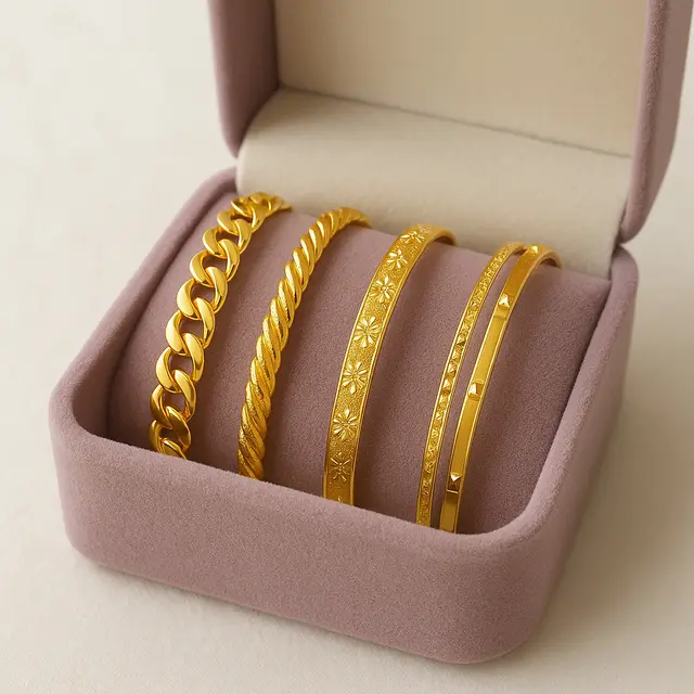 Model Gelang Emas 22 Karat 5 Gram yang Lagi Tren di 2025