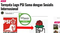 [Cek Fakta] Logo PSI Dituding Terkait Gerakan Sosialis Internasional, Faktanya?