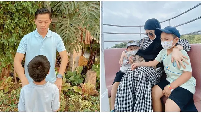 6 Potret Larissa Chou – Ikram Rosadi dan Alvin Faiz – Henny Rahman, Romantis