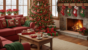 ilustrasi dekorasi natal (created by AI)