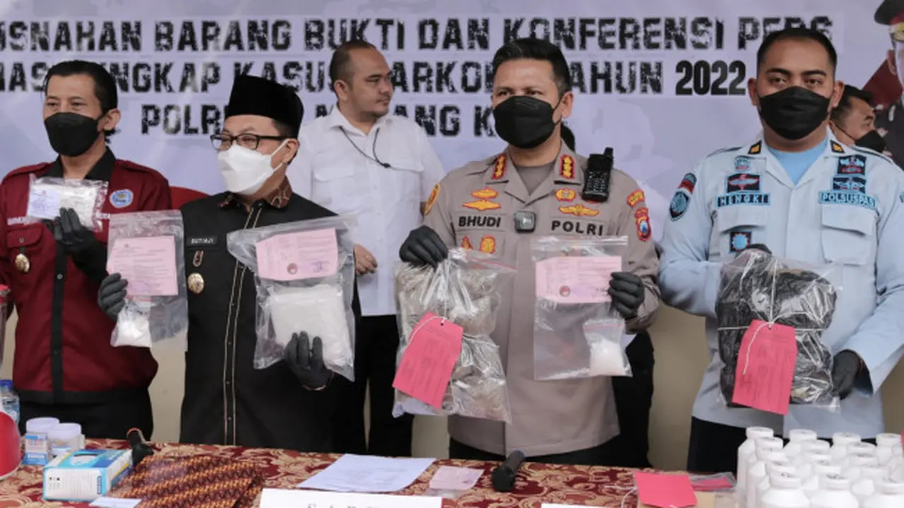 Cara Polresta Malang Kota Tepis Fitnah Pemusnahan Barang Bukti Narkoba