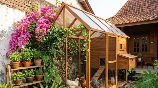 Greenhouse dan Chicken Run dalam Satu Area