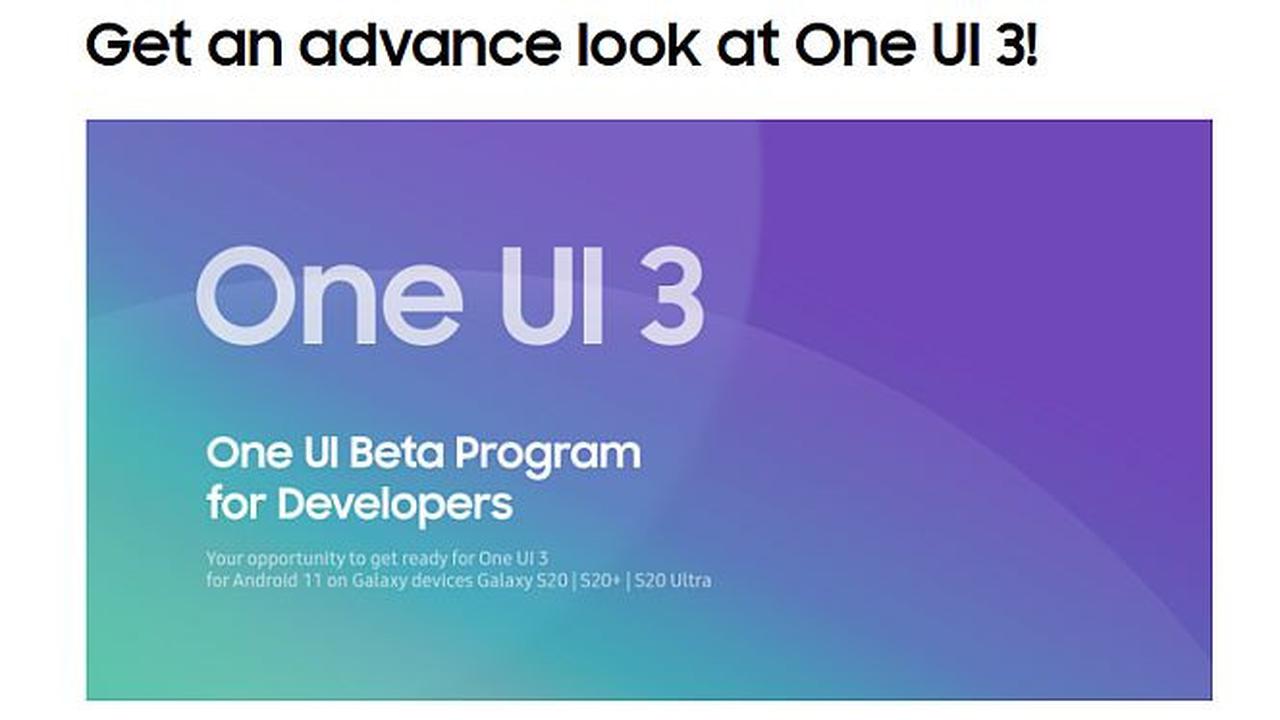 One UI 3