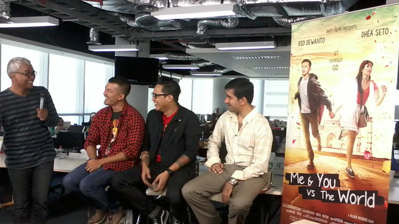 Pemeran Film `Me & You vs The World` di Redaksi Liputan6.com