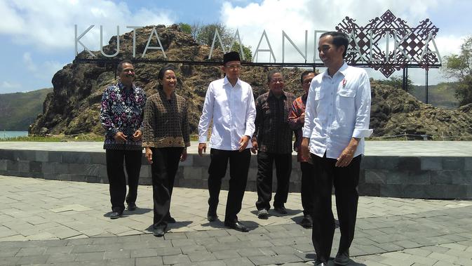 Jokowi saat Peresmian KEK Mandalika di Lombok