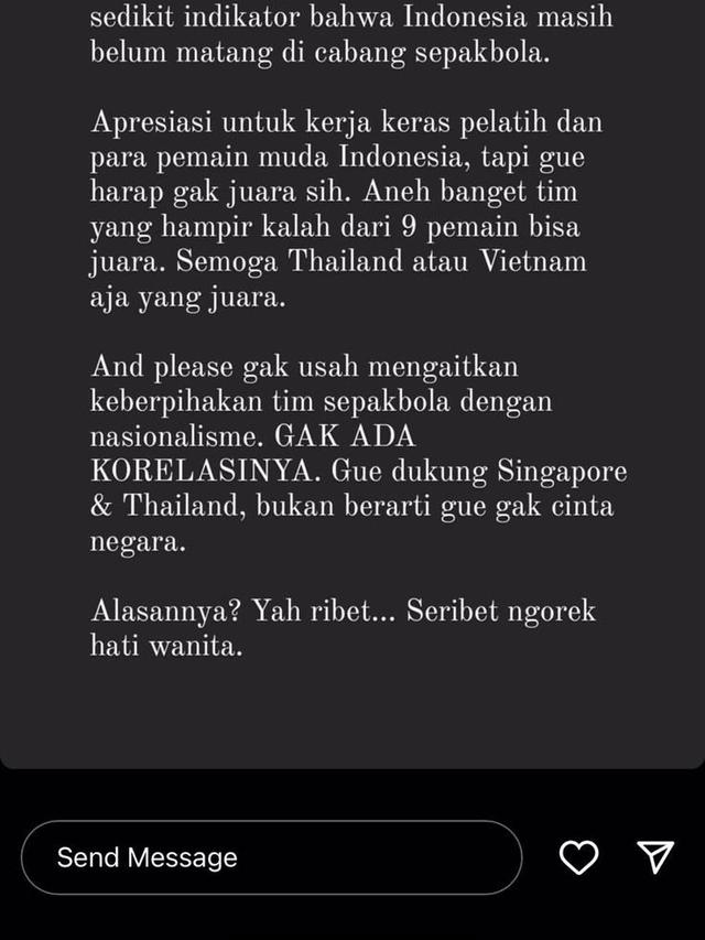 Unggahan Ardes Goenawan. (instagram.com/ardesgoenawan)