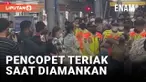 DETIK-DETIK PEREMPUAN DIDUGA COPET TERIAK HISTERIS SAAT DIAMANKAN PETUGAS
