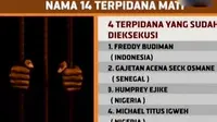 Dari 14 terpidana mati, empat yang menghadapi regu tembak. Sementara itu, ditundanya eksekusi kepada 10 terpidana disambut baik keluarga.