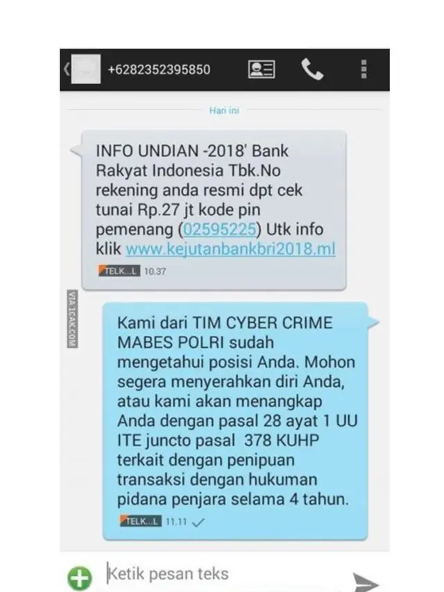 6 Balasan Chat Penipuan Modus Menang Undian Ini Kocak, Senyum Puas Bacanya