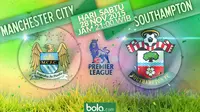 Susunan Pemain Manchester City Vs Southampton