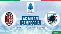 Serie A: AC Milan vs Sampdoria. (Bola.com/Dody Iryawan)