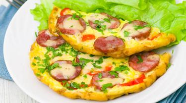 Telur Dadar Pizza Tabur Sosis Lifestyle Fimela Com