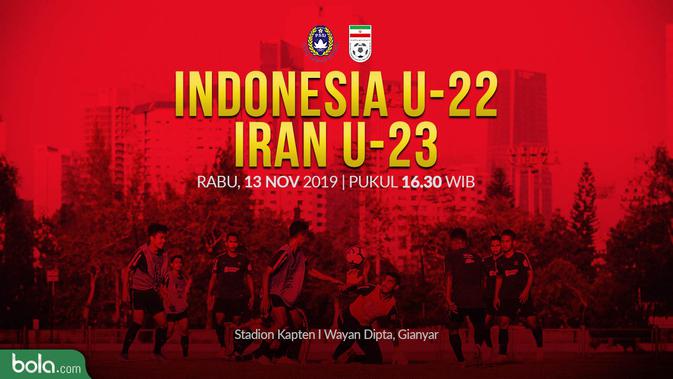 Timnas Indonesia U-22 Vs Timnas Iran U-23 (Bola.com/Adreanus Titus)