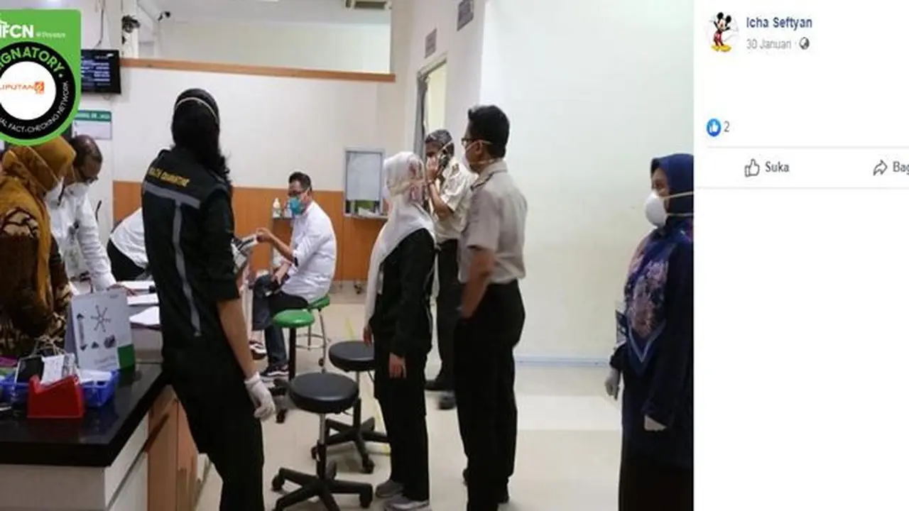 Cek Fakta: Gambar Tangkapan Layar Informasi Tentang Penyebaran Virus Corona