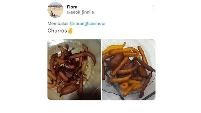 6 Potret Churros Gosong Ini Auto Gagal Dijadikan Sajian Lebaran