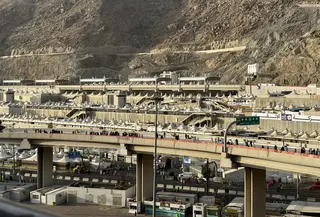 Tenda jemaah haji di dekat Jamarat, Mina, Makkah, Arab Saudi. (Asnida Riani/Liputan6.com/Media Center Haji)