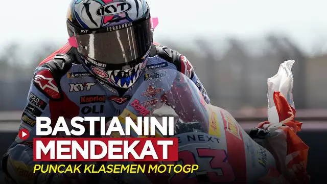 MOTION GRAFIS: Klasemen 5 Besar Pembalap Setelah MotoGP Prancis, Enea Bastianini Mendekat ke Puncak