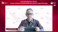 Ketua Dewan Komisioner Otoritas Jasa Keuangaj (OJK) Mahendra Siregar meyakini kalau ekonomi Indonesia tak akan jatuh resesi (dok: Arief)