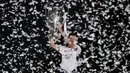 Usai menjuarai Liga Champions, Real Madrid berpeluang menambah gelar juara pada ajang Piala Dunia Antar Klub. (Thomas COEX/AFP)