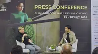 Desainer ternama, Ernesto Abram kembali menghadirkan koleksi terbaru yang menggali kekayaan budaya Indonesia dengan sentuhan modern dalam acara JF3 Fashion Festival di Jakarta, Minggu (28/7/2024).