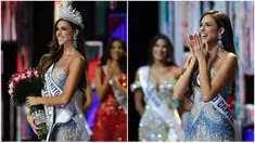 Foto kolase saat Diana Silva yang mewakili negara bagian Distrito Capital dinobatkan sebagai pemenang kontes kecantikan tahunan Miss Venezuela di Caracas, Venezuela, Kamis (17/11/2022). (AP Photo/Matias Delacroix)