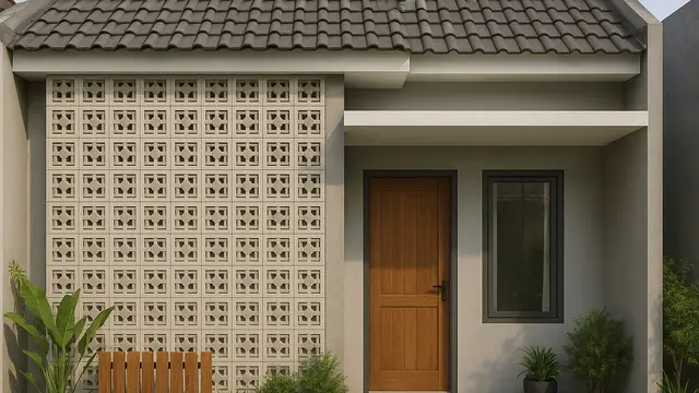 7 Model Teras Rumah Subsidi Tipe 36 dengan Roster Dekoratif, Sentuhan Simpel yang Bikin Rumah Lebih Estetik