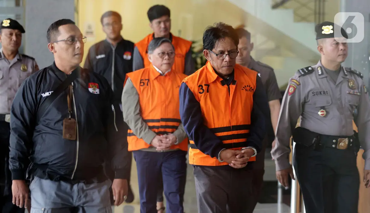 Sebelumnya, Komisi Pemberantasan Korupsi (KPK) menetapkan Direktur Utama PT Inhutani V Dicky Yuana Rady sebagai tersangka usai terjaring dalam Operasi Tangkap Tangan (OTT) di Jakarta, pada Rabu (13/8/2025). (Liputan6.com/Helmi Fithriansyah)