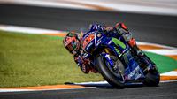 Pebalap Movistar Yamaha, Maverick Vinales, berharap turun hujan pada tes privat di Sirkuit Sepang yang akan berlangsung awal Desember 2017. (dok. Yamaha MotoGP)