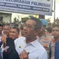 Pj Gubernur DKI Jakarta Heru Budi Hartono menanggapi Bawaslu yang menyebut tengah mewaspadai potensi kerawanan Pilkada 2024 di DKI Jakarta.  (Liputan6.com/ Winda Nelfira)