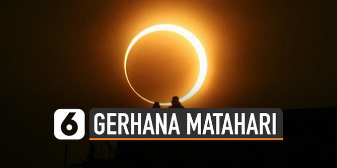 VIDEO: Rangkaian Waktu Gerhana Matahari Cincin di Indonesia