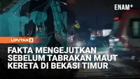 Fakta Mengejutkan Sebelum Tabrakan Maut Kereta di Bekasi Timur