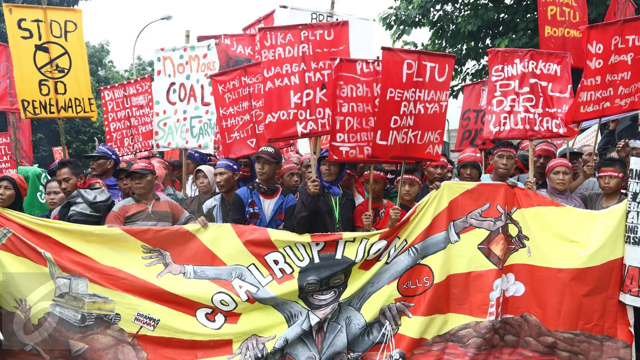 Koalisi Masyarakat Sipil Terdampak Tambang Unjuk Rasa di KPK